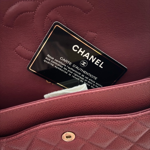 Chanel Quilted Maroon Leather Shoulder Bag - Picture 3 of 11